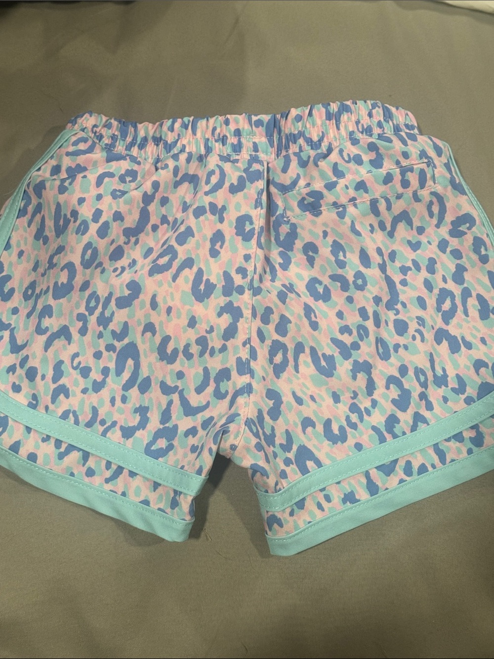 Champion Girls Animal Print Shorts Pink & Blue Size 4T